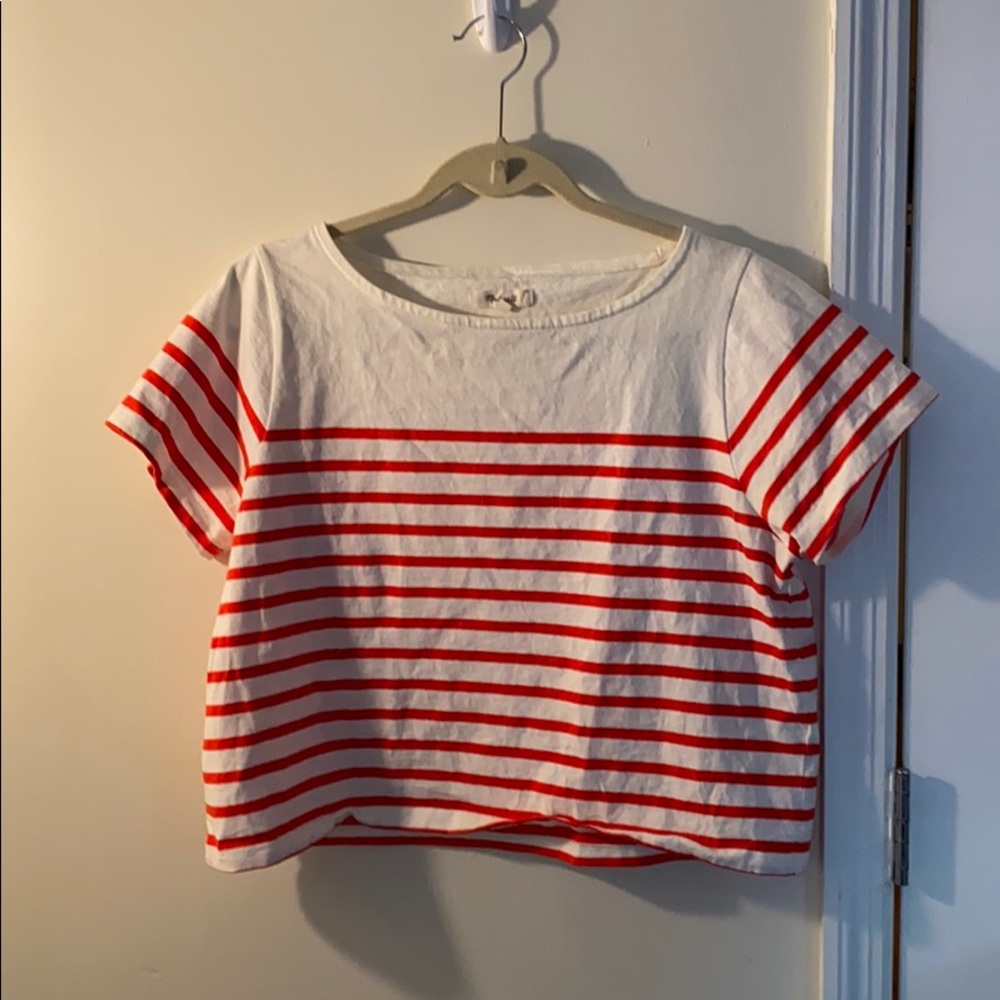 Madewell stripped T-shirt.